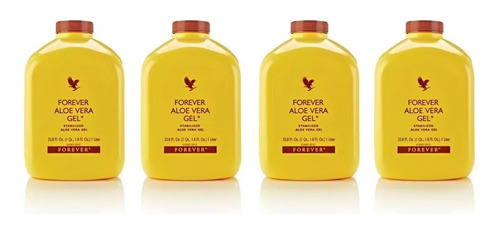 4 Forever Aloe Vera Gel Jugo Sabila Puro 100% Natural Pack