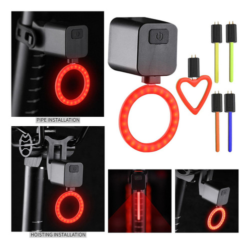 Luz Trasera Para Bicicleta, Bicicleta De Carretera, Luz