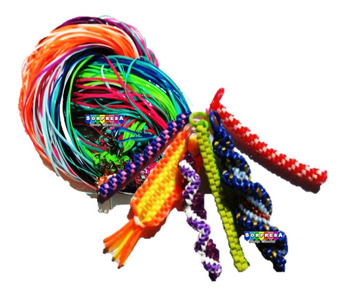 240 Kits Hilos Hacer Pulseras Llaveros Juguete Didáctico