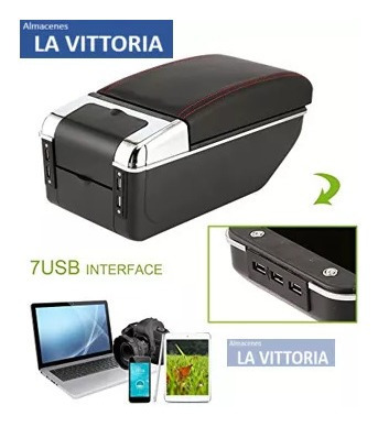Imagen 7 de 9 de Consola Apoya Brazo Universal Corrediza 7 Puertos Usb