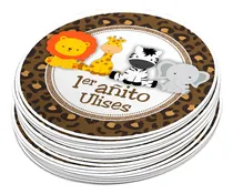 Comprar Cumple Animales De La Selva, Topper Animales Imprimible