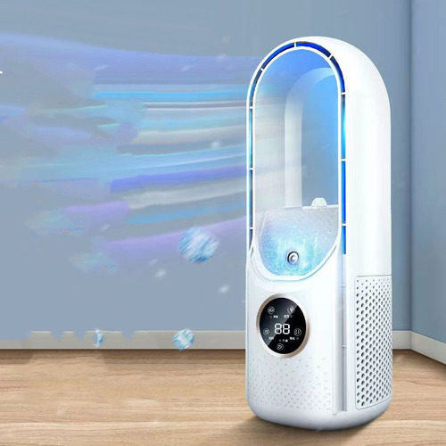 Ventilador portátil de aire acondicionado, color del marco: blanco