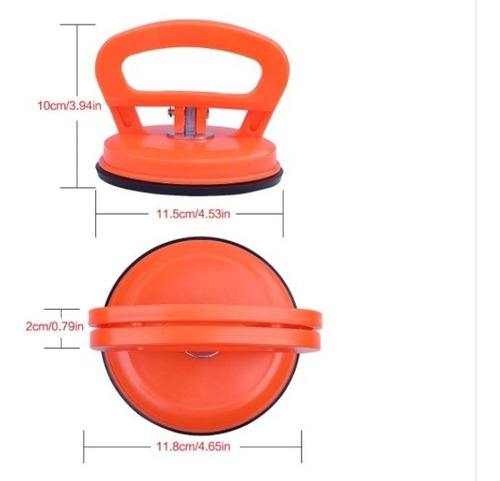 Imagen 2 de 10 de Ventosa Chupa Saca Golpes Carro Vidrio Celular Metal 11.5 Cm