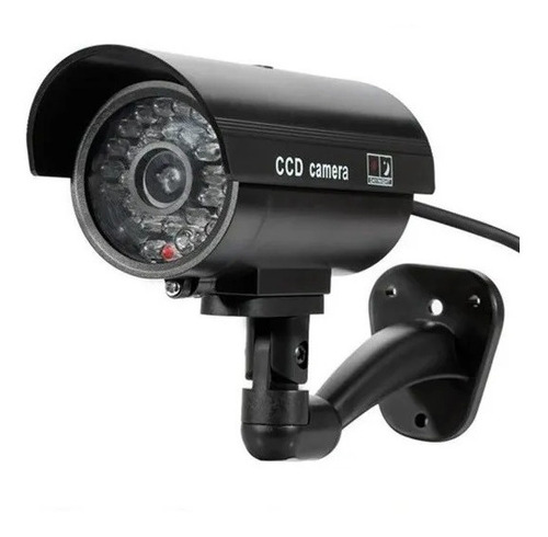 Camara De Seguridad Simulacion Falsa Luz Led Vigilancia Cctv