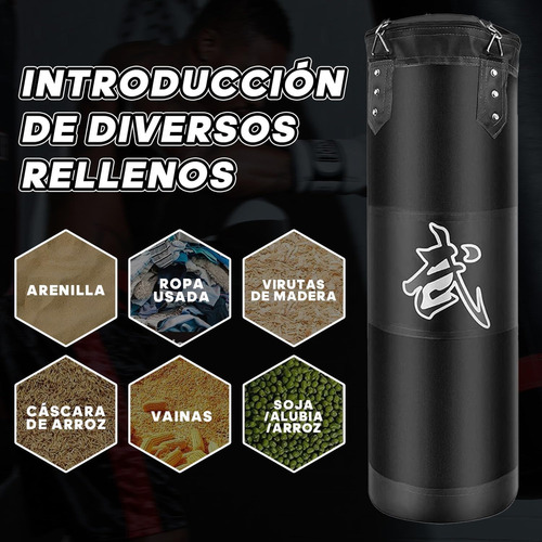 Saco De Boxeo Vacio Punching Ball Bag Box + Cadenas