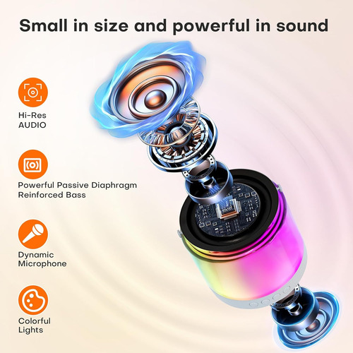 Mini Máquina De Karaoke Con Graves, 2 Micrófonos Inalámbrico