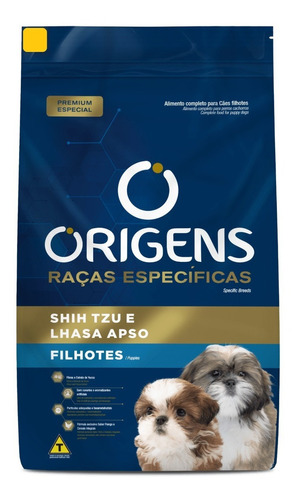 Ração Origens Shihtzu E Lhasa Apso Cães Filhotes 3kg