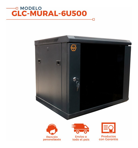 Rack Mural Soho 6 Unidades Glc 19 Pulgadas Interior 500mm