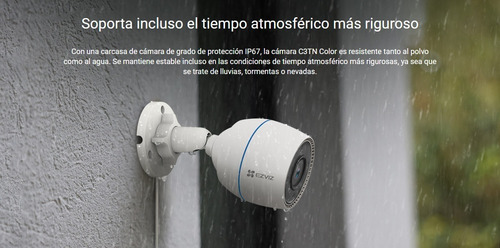 Imagen 7 de 8 de Cámara de seguridad Ezviz C3TN (2MP) con resolución de 2MP visión nocturna incluida blanca