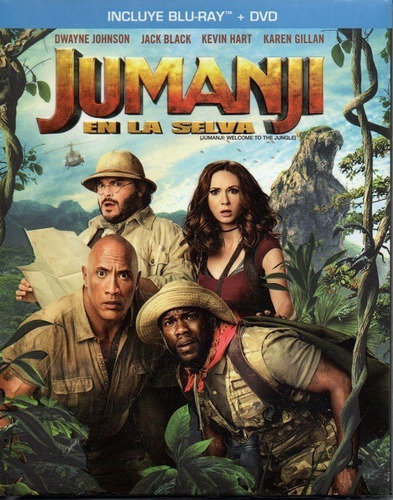 Jumanji En La Selva Dwayne Johnson Película Bluray  + Dvd