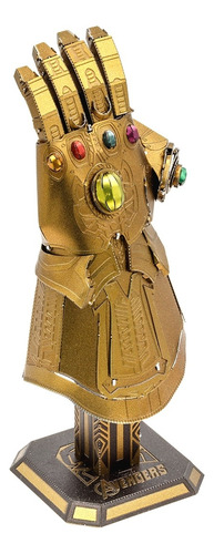 Maqueta Metal Guante Infinito Marvel Thanos 3d Para Armar