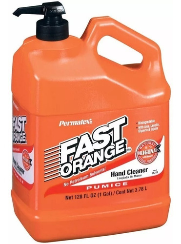 Imagen 1 de 5 de Limpia Manos Fast Orange Permatex 3,78 Litros