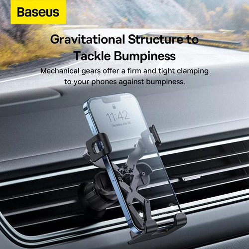 Suporte Veicular De Carro Para Celular Baseus P/ Saída De Ar
