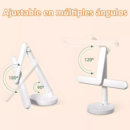 Luz Lámpara Led Escritorio Ajustable Recargable Usb, 3200mah
