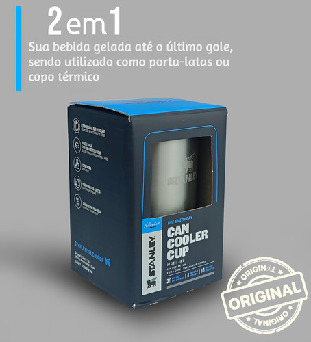 Copo Porta Lata Térmico Cooler 295ml Stanley Original 8313