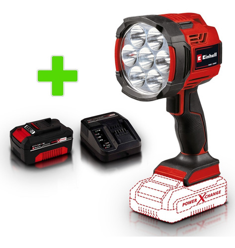 Linterna Inalámbrica Einhell 2500lm Bateria 18v 4ah 12v Auto