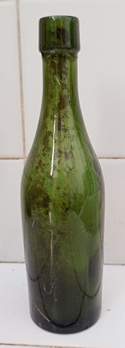 Antigua Botella Porron Agua Pico Corcho Verde Chica (Usado)