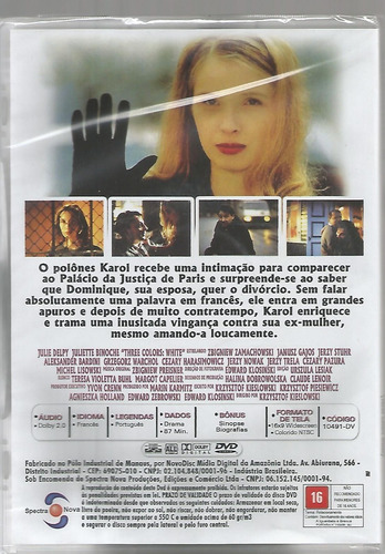3 Dvds - A Liberdade Azul / Igualdade Branca / Fraternidade