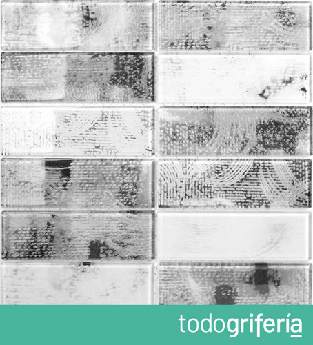Malla De Vidrio Raft Gris 26.5x27.2 Pileta Baño Acuarela