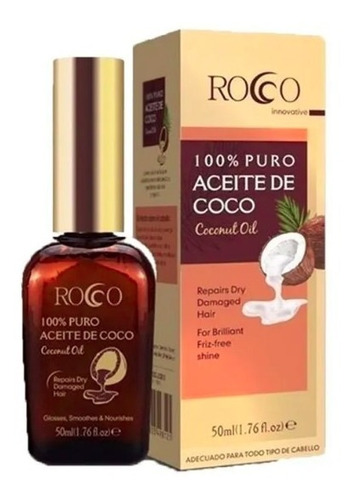 Aceite De Coco Rocco 50ml 100% Natural