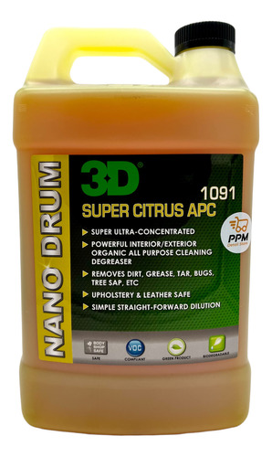 Desengrasante Multiusos Concentrado 3d Super Citrus Apc 1gal