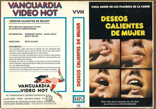 Deseos Calientes De Mujer Vhs Vanguardia Video Hot