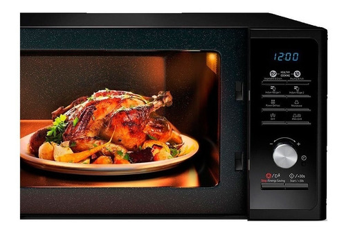 Imagen 3 de 4 de Microondas Grill Samsung MG23F3K3TA negro 23L 220V