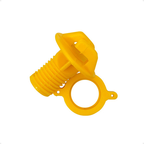 50 Aisladores Negr / Amar Regulable Movil Rosca Boyero Cerco Color Amarillo