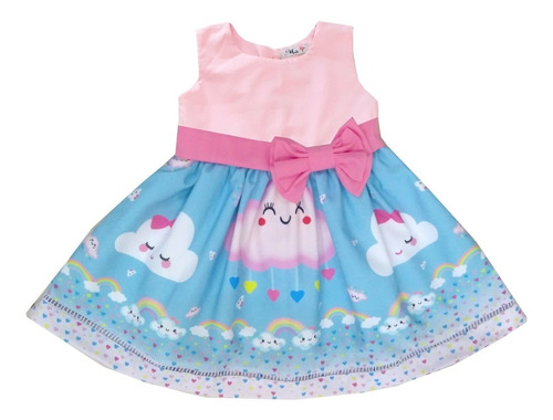 Kit Tal Mãe Tal Filha Vestido Chuva De Amor Festa Infantil