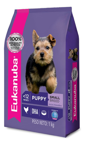 Alimento Eukanuba para perro cachorro de raza pequeña sabor mix en bolsa de 3 kg