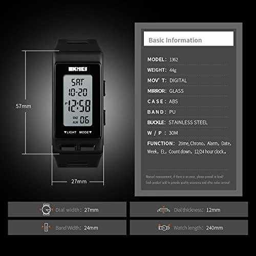 Relojes Para Hombres Deportes Digitales Relojes Rectangulare