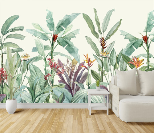 Vinilos Mural Tropical Pared Deco Gigantografia