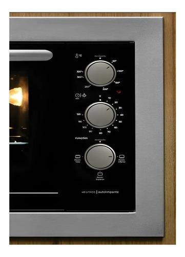 Kit Micro-ondas Embutir E Forno Elétrico Fischer Inox 127v