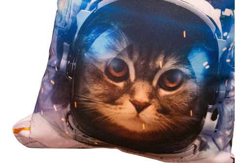 Imagen 4 de 5 de Cojín Decorativo Space Miau 40 Cm
