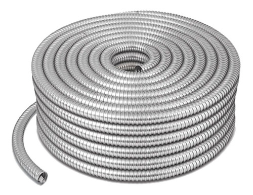 Tuberia Metalica Flexible Corrugada De 3 Pulgadas 10 Mts