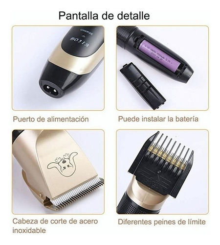 Kit Para Perros Maquina De Tosa Aparadora Profesional