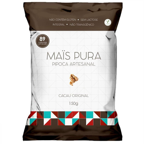 Imagem 1 de 1 de Pipoca Artesanal Cacau Mais Pura 150g