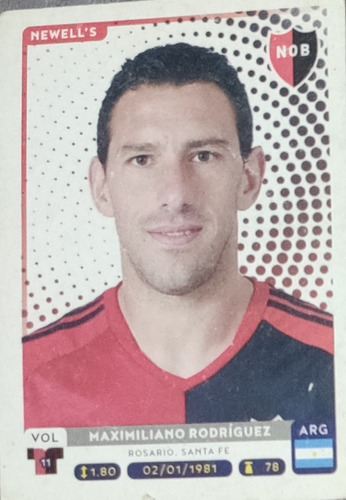 Figurita Futbol Argentino 2016 Newells Maxi Rodríguez 