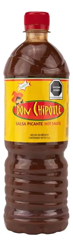 comprar Salsa Picante Hot Don Chipotle 1 Litro Chile Chipotle 1pz 
