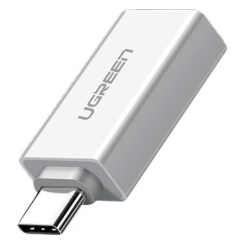 Adaptador OTG Ugreen Usb-3.0 hembra a USB-C macho, color blanco