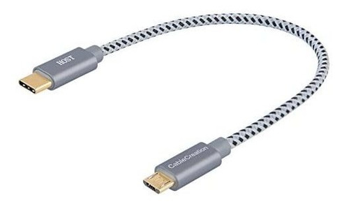 Cablecreation Usb C A Cable Micro Otg, 0.65