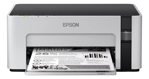Impresora portátil simple función Epson EcoTank M1120 con wifi blanca y negra 110V