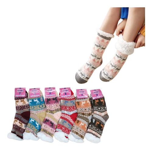 3 Calcetines Polar Medias Con Chiporro Mujer Invierno