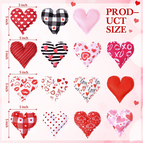 Oudain 15 Pcs Valentín De 5 Pulgadas Valentín Corazones De T