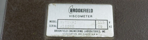 Viscosimetro Brookfield Digital Rvtdv-i (Usado)
