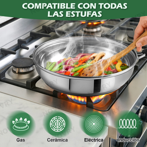 Novry 20pzs Batería de cocina completa Antiadherent Inoxidable Material Espesado Juego De Utensilios De Cocina Ollas Y Sartenes