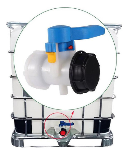 Válvula De Tanque De Tanque Ibc Válvula De Borboleta 62mm