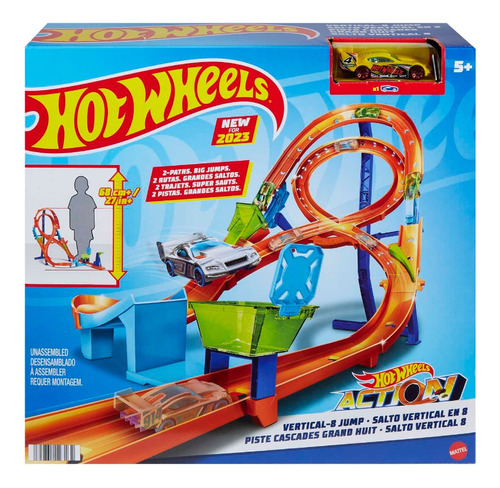 Hot Wheels - Pista Salto Vertical En 8 - Hmb15