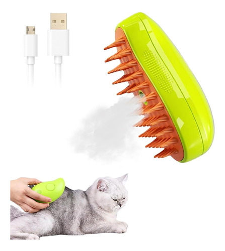 Cepillo De Vapor Para Gatos, Limpieza Masaje Depilación