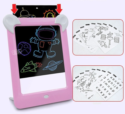 3d Graffiti Pad Led Luminoso Dibujo Tablero Juguete Regalo